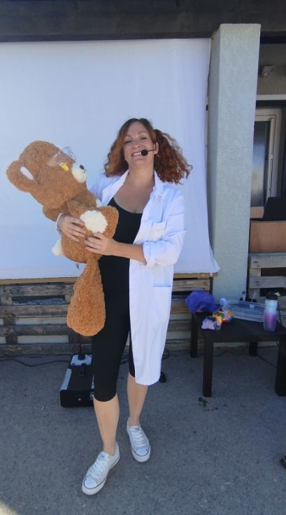 Judith prépare ses ateliers